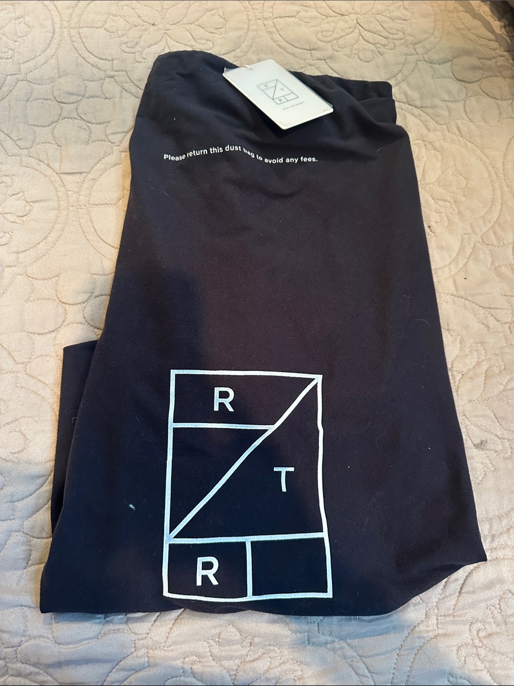 RT R Black Travel Dust Bag with Logo
